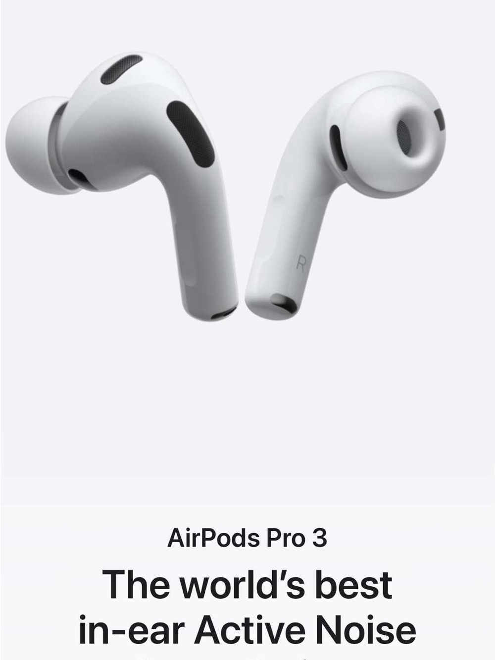 Apple AirPods Pro 3 Case and Packaging - White